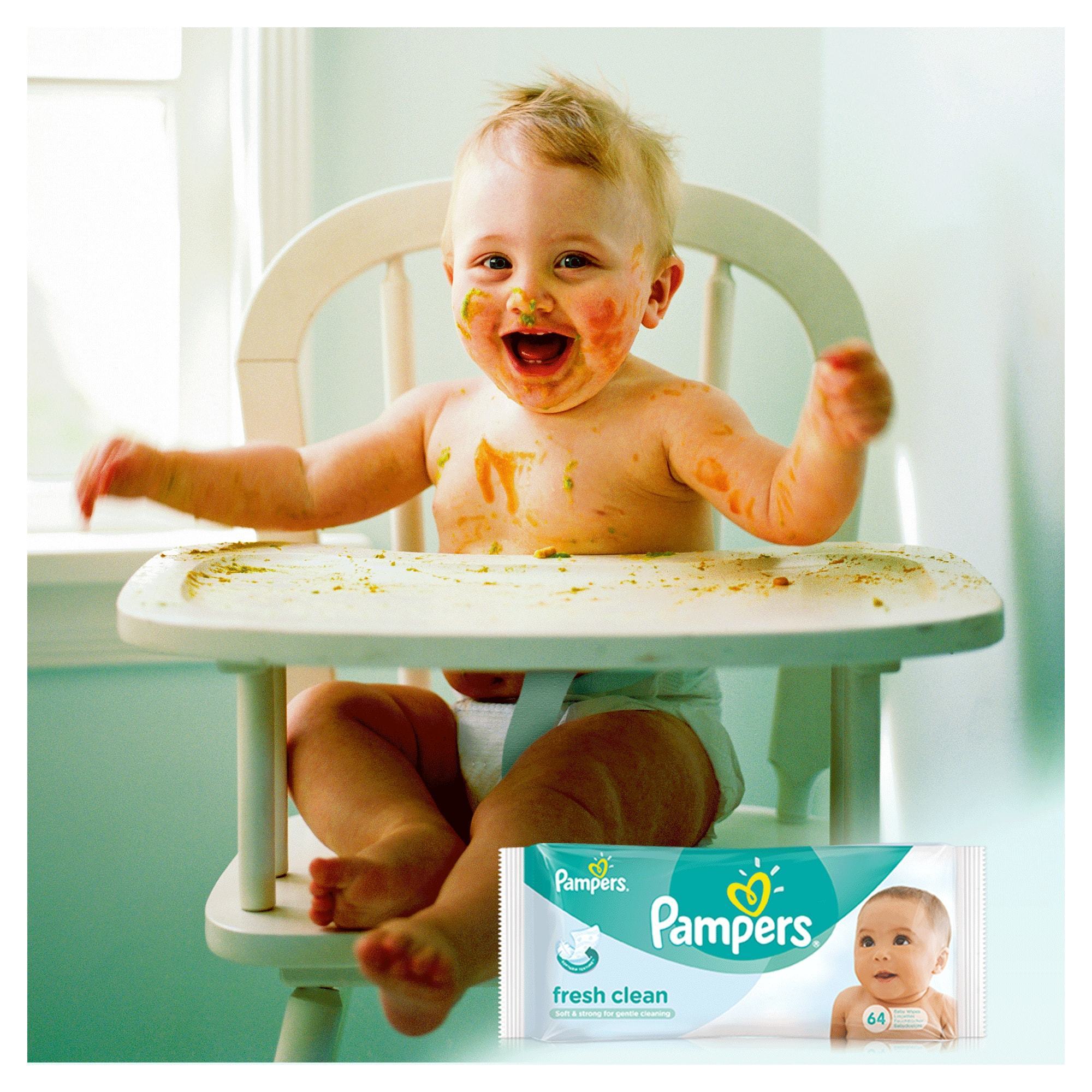 Салфетки Pampers Fresh Clean влажные сменный блок 256 штук - фото 8