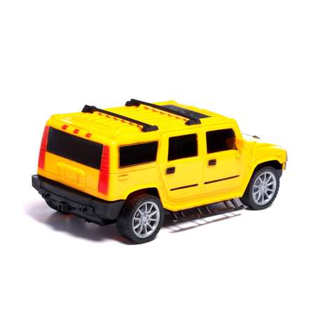 Джип Автоград радиоуправляемый «Внедорожник» 1:18 свет работает от батареек цвет желтый