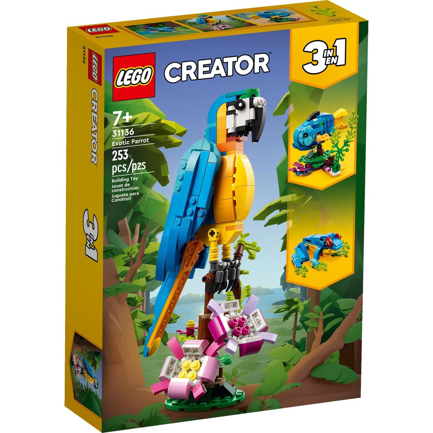 Конструктор LEGO Creator Exotic Parrot 31136 - фото 8