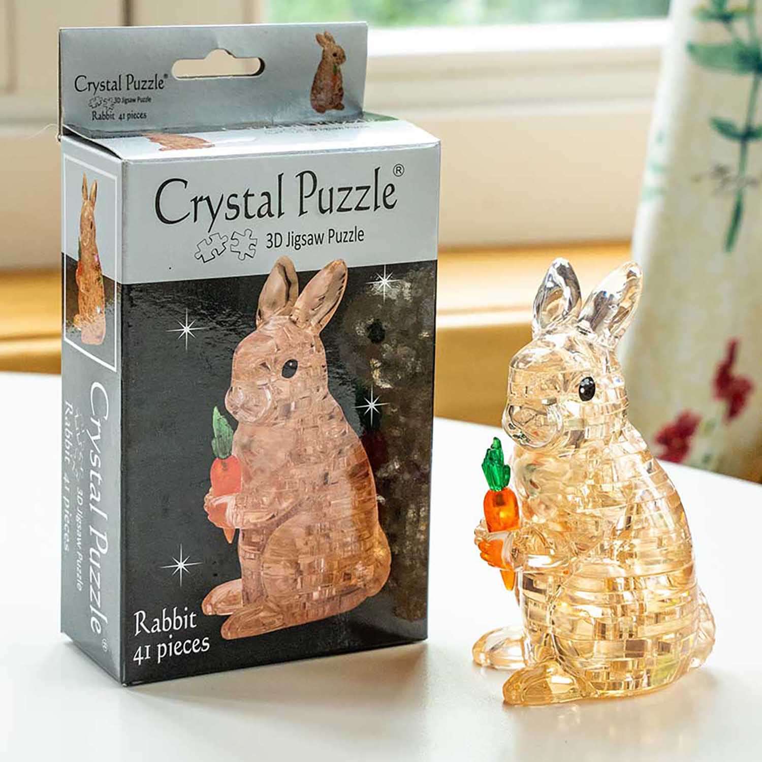 3D-пазл Crystal Puzzle IQ игра для детей Кролик 41 деталь - фото 2