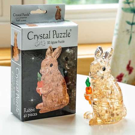 3D-пазл Crystal Puzzle IQ игра для детей Кролик 41 деталь