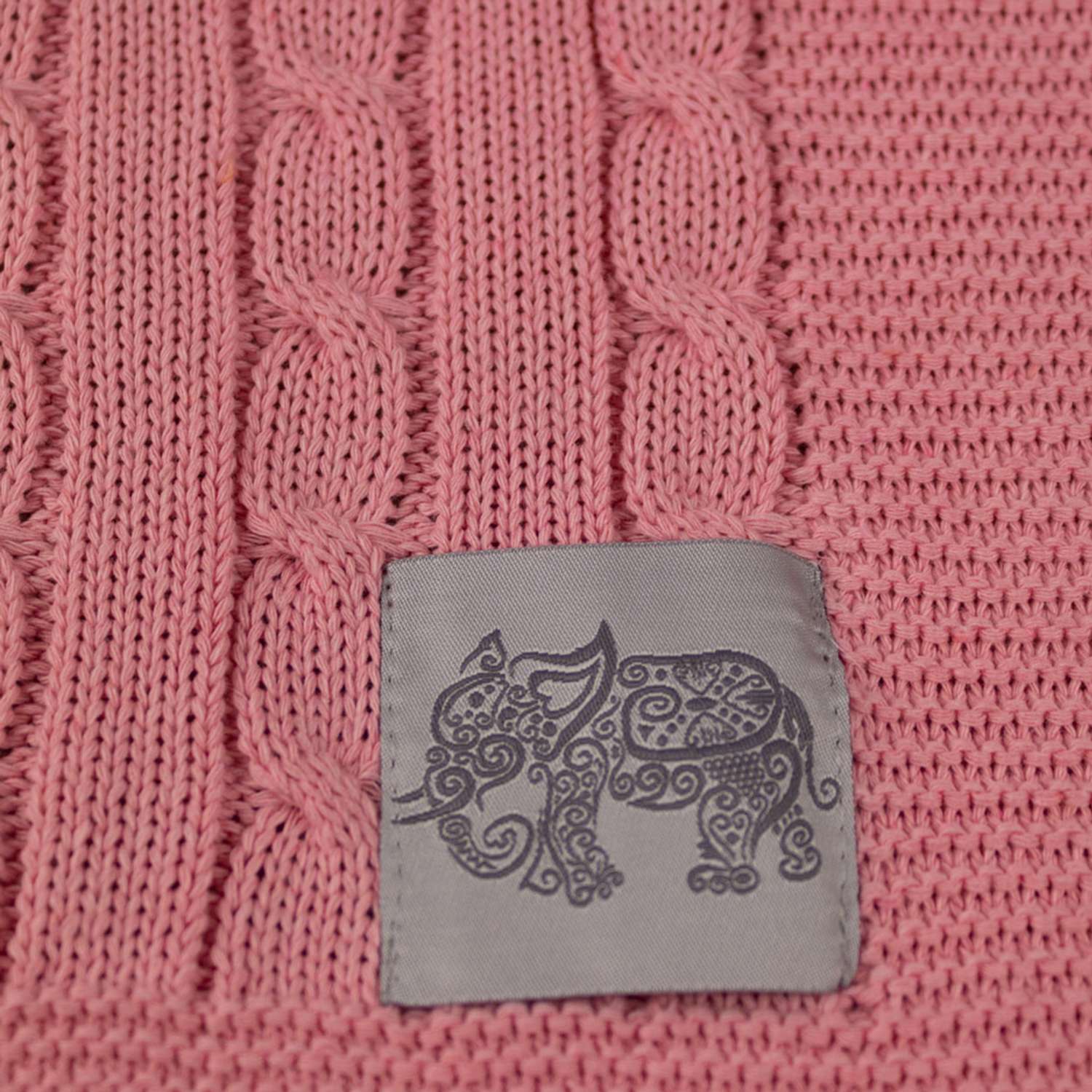 Плед-покрывало детский вязаный WARM WHIFF D-09 розовый на выписку в коляску в кроватку на лето 90x110 - фото 6