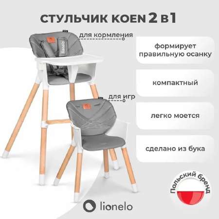 Стульчик для кормления Lionelo Koen Grey Stone