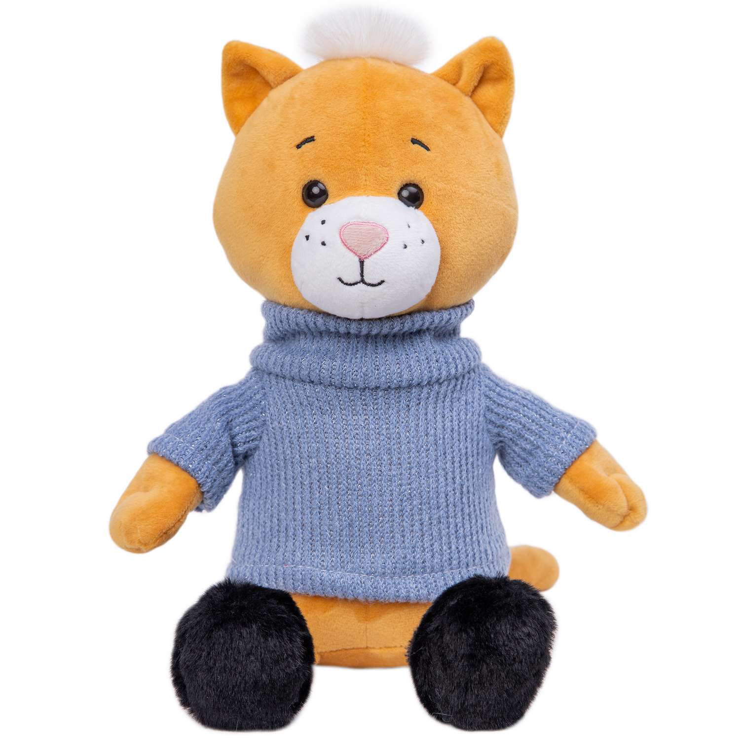 Мягкая игрушка KULT of toys Плюшевый котик Мартик в свитере 25 см - фото 2