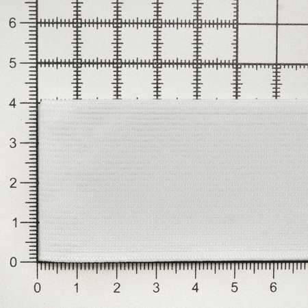 Лента Айрис тканая эластичная отделочная для шитья одежды 40 мм 20 м белая