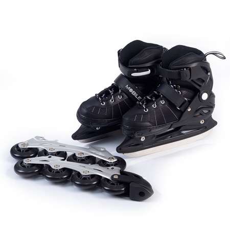 Коньки-ролики 2в1 Mobile Kid Uni Skate L black