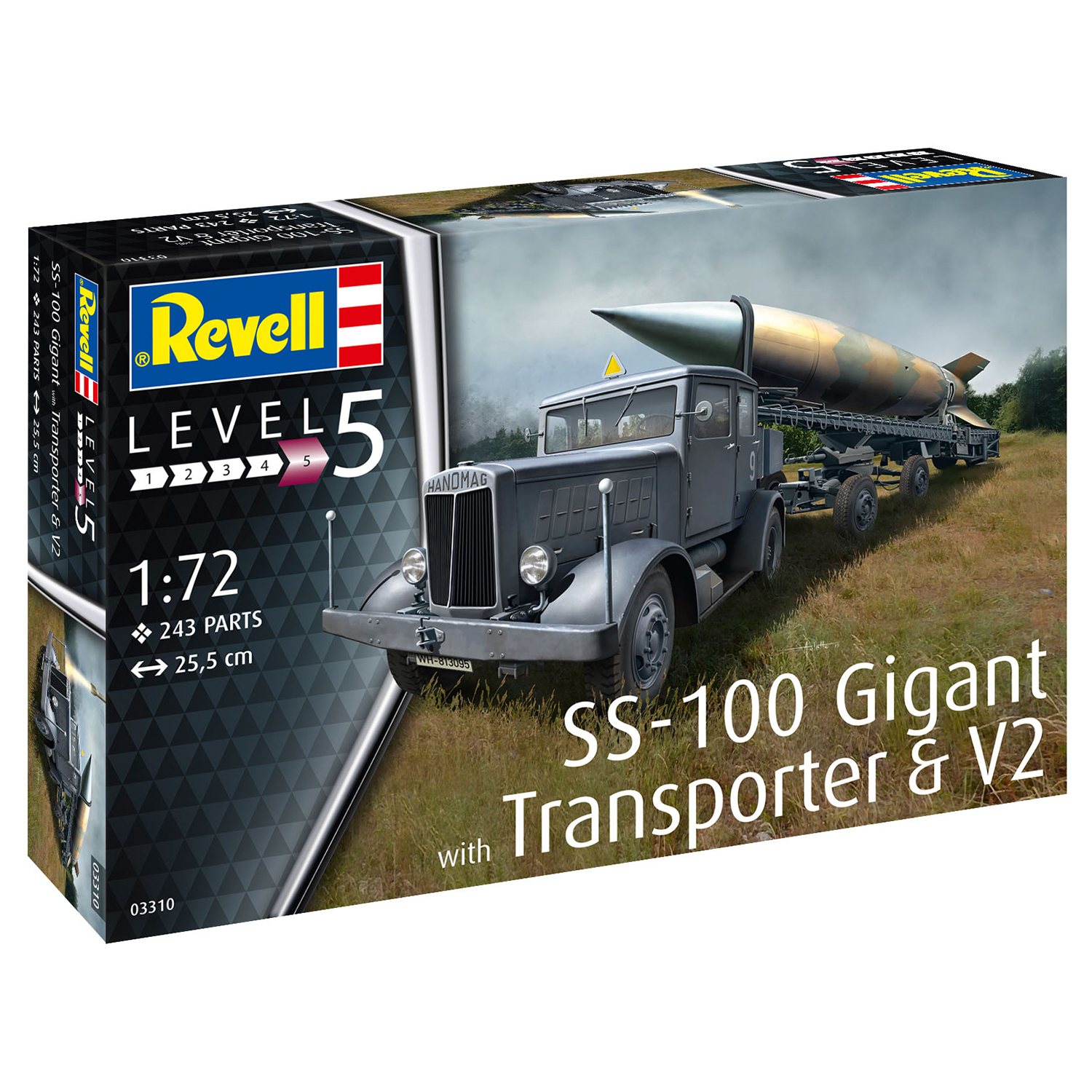 Набор Revell Военная техника SS-100 Gigant + Transporter + V2 03310 - фото 4