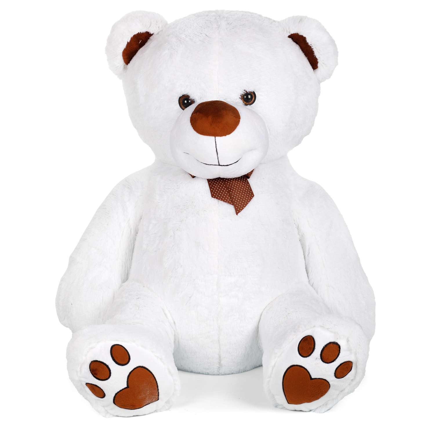 Мягкая игрушка Тутси Медведь Лапочкин игольчатый 80 см белый - фото 1