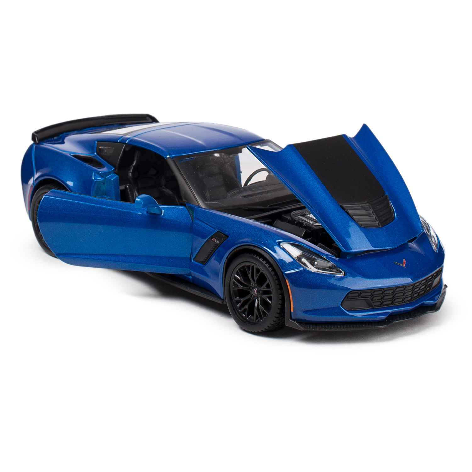 Автомобиль MAISTO Chevrolet Corvette 1:24 голубой 31133 - фото 4