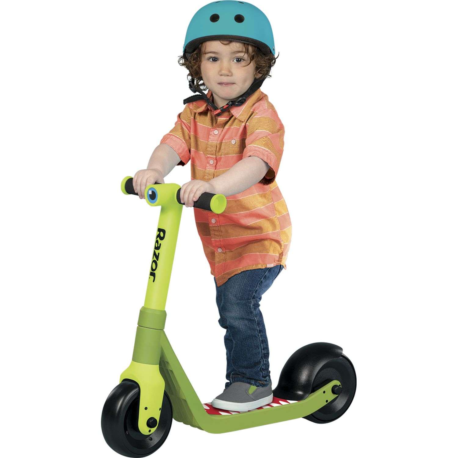Самокат двухколёсный детский RAZOR Wild Ones Dino зелёный - устойчивый безопасный для детей от 2 лет - фото 2