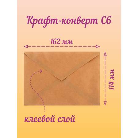 Открытка Крокуспак с крафтовым конвертом Поздравляю ты станешь бабушкой 1 шт
