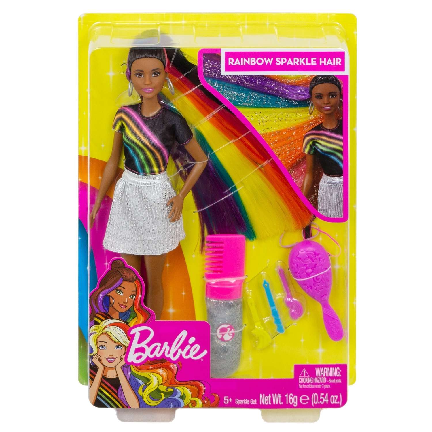 Кукла Barbie с радужной мерцающей прической FXN97 FXN97 - фото 2