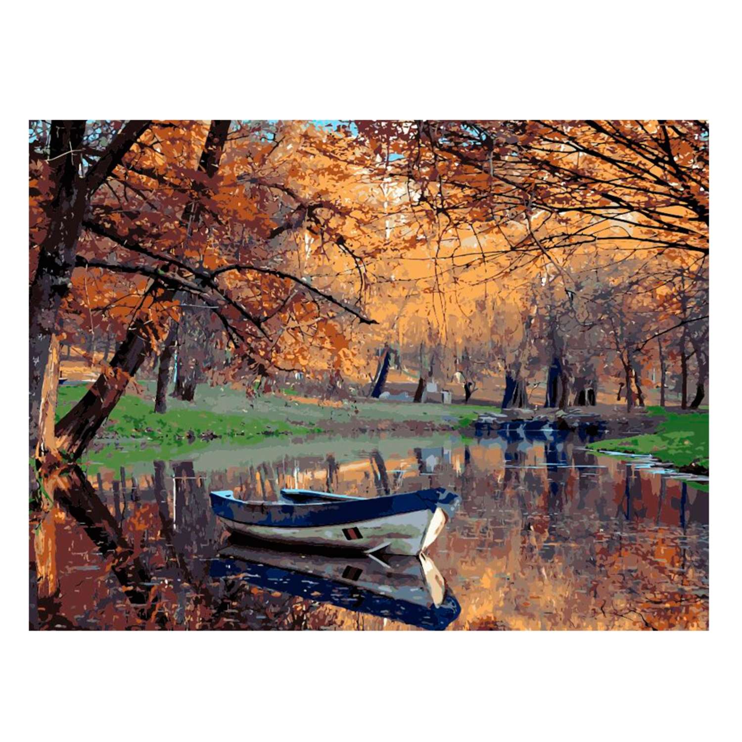 Картина по номерам Цветной Осенний парк 40x50 см - фото 1