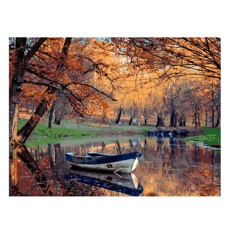 Картина по номерам Цветной Осенний парк 40x50 см