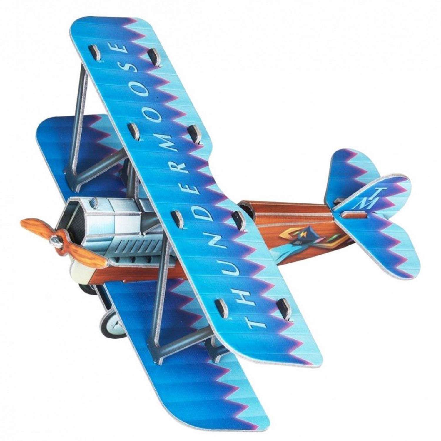 Сборная модель Умная бумага Самолетик синий 404-2 404-2 - фото 1
