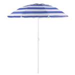 Зонт пляжный BABY STYLE солнцезащитный зонт большой садовый с клапаном 2.2 м синий