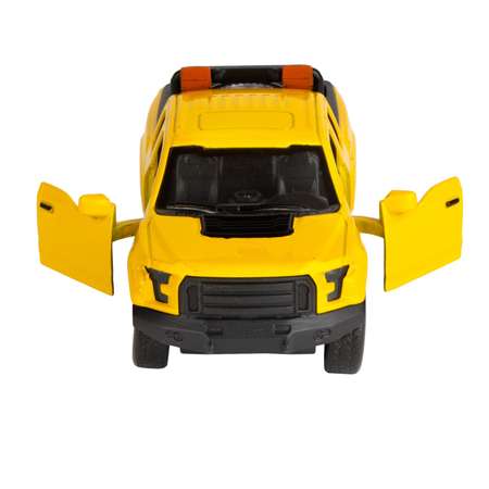 Машинка AUTOGRAND JUMBO PICK-UP с дугами со светом и звуком желтый 78318