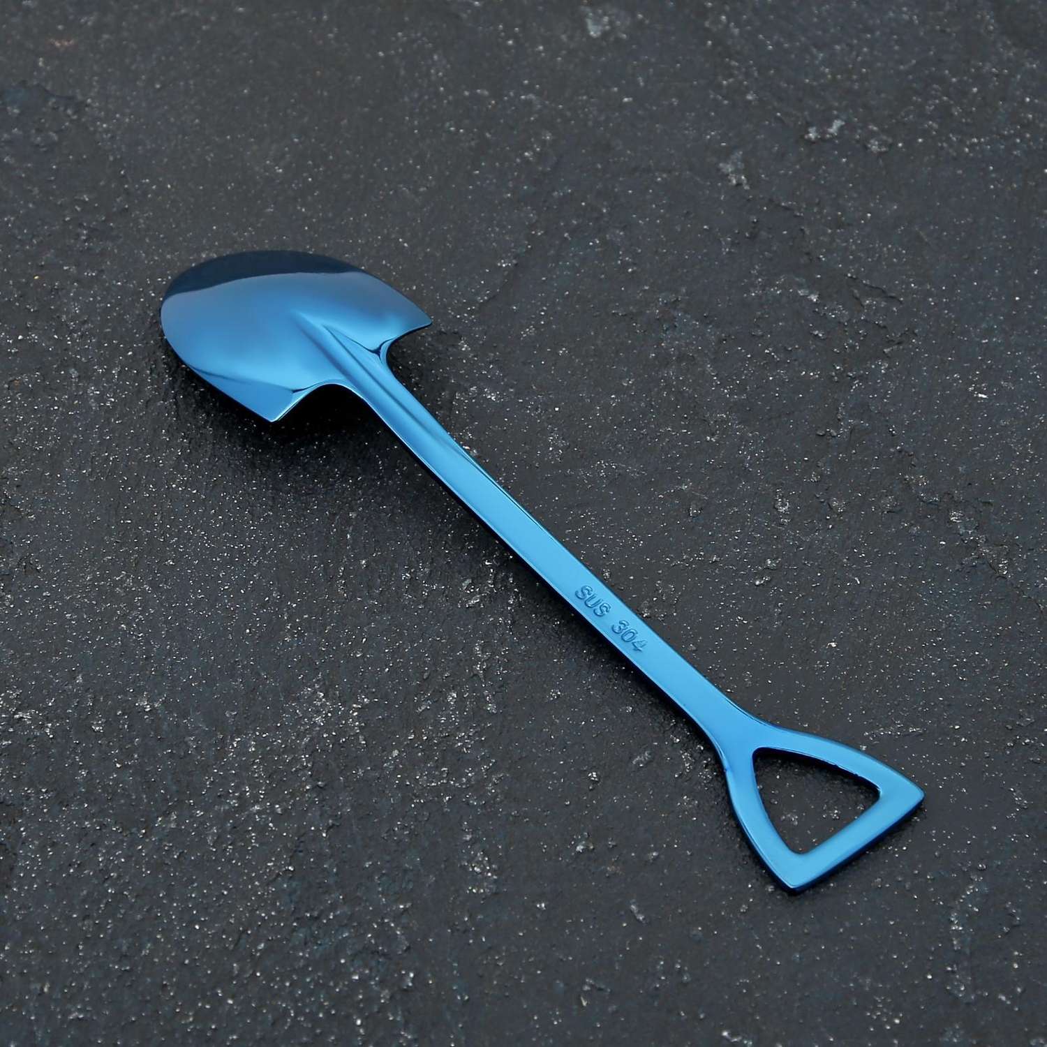 Ложка десертная MAGISTRO Лопата цвет синий форма овальная - фото 2