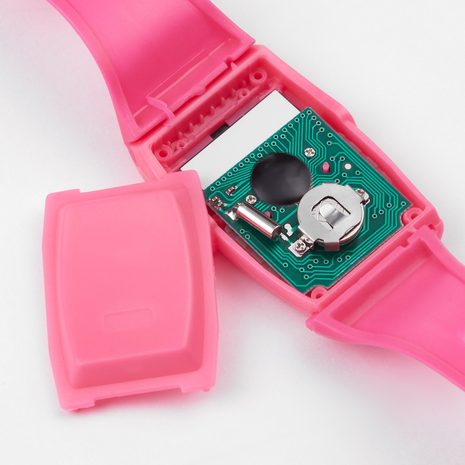Часы Sima-Land наручные электронные детские с калькулятором ремешок силикон l-21 см розовые - фото 5