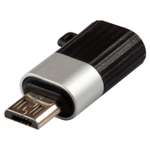 Адаптер-переходник RedLine Jumper Type-C – MicroUSB до 3А черно-серебристый