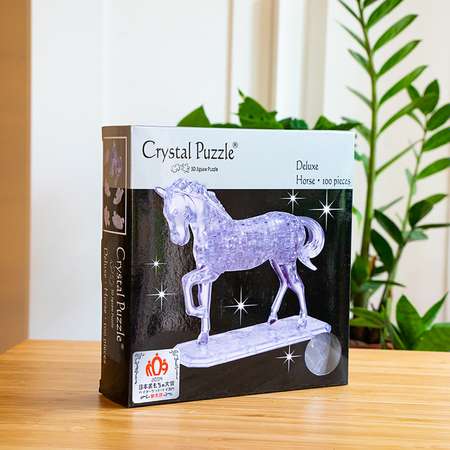 3D-пазл Crystal Puzzle IQ игра для детей кристальная Лошадь 100 деталей