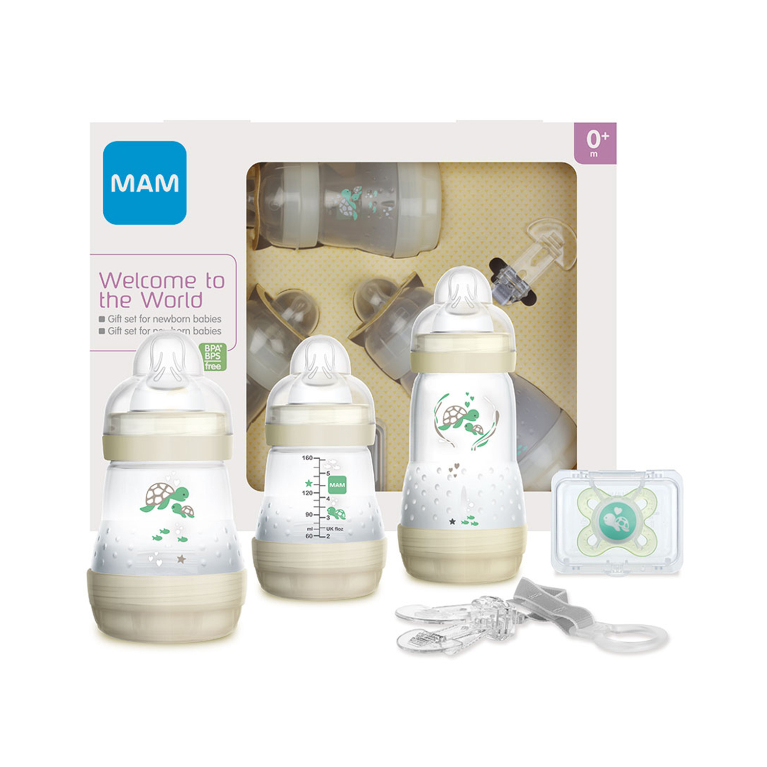 Подарочный набор MAM Welcome to the world Giftset для новорожденных бежевый 0+ - фото 1