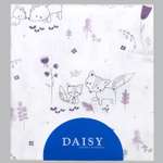 Пеленка Daisy Хлопок 1 шт. 75х120 см Лисички розовые