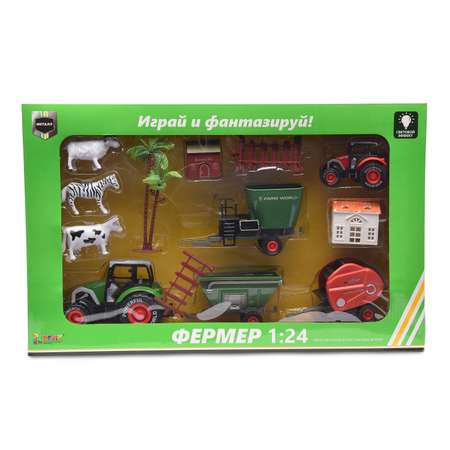 Набор Devik Toys Фермерский Мир 12 предметов