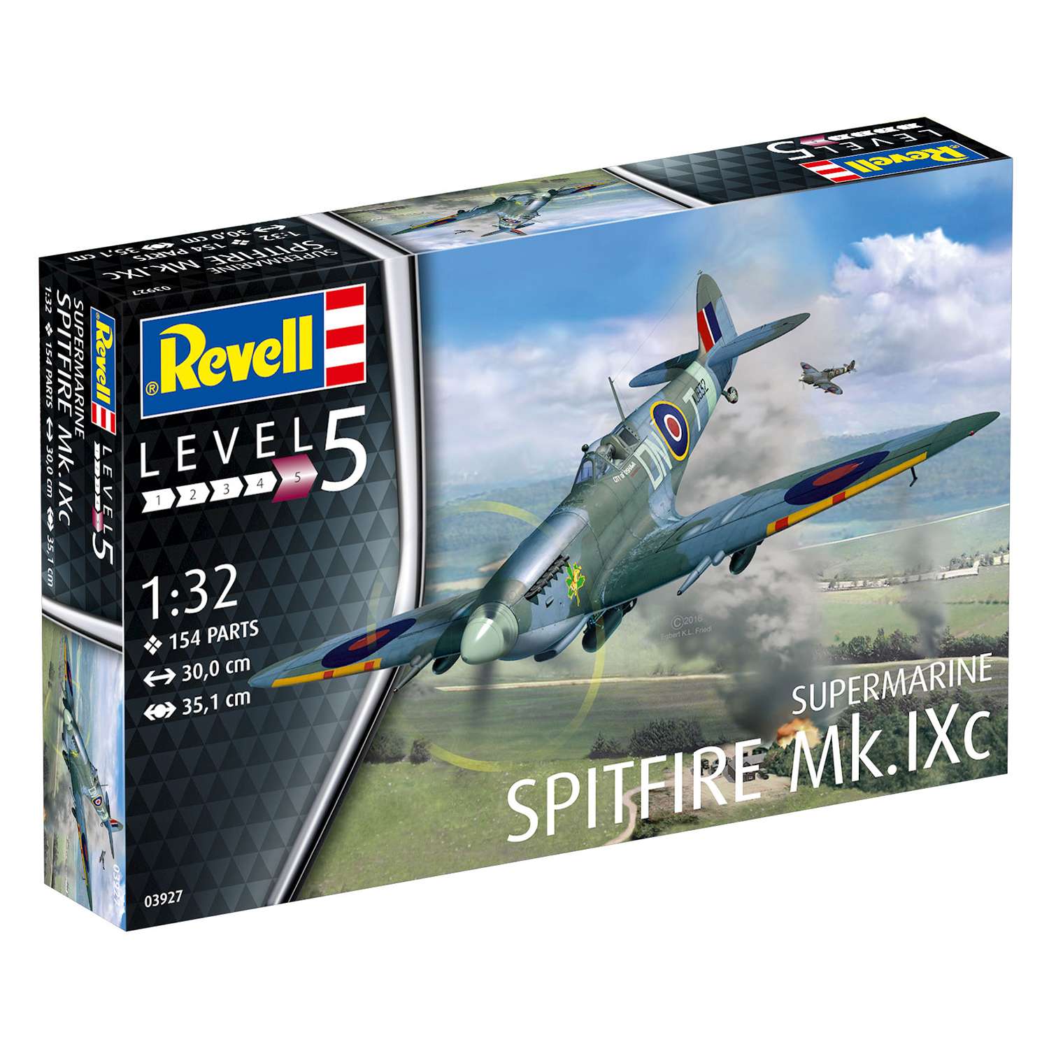 Сборная модель Revell Британский истребитель Spitfire MkIXC времен Второй мировой войны 03927 - фото 4