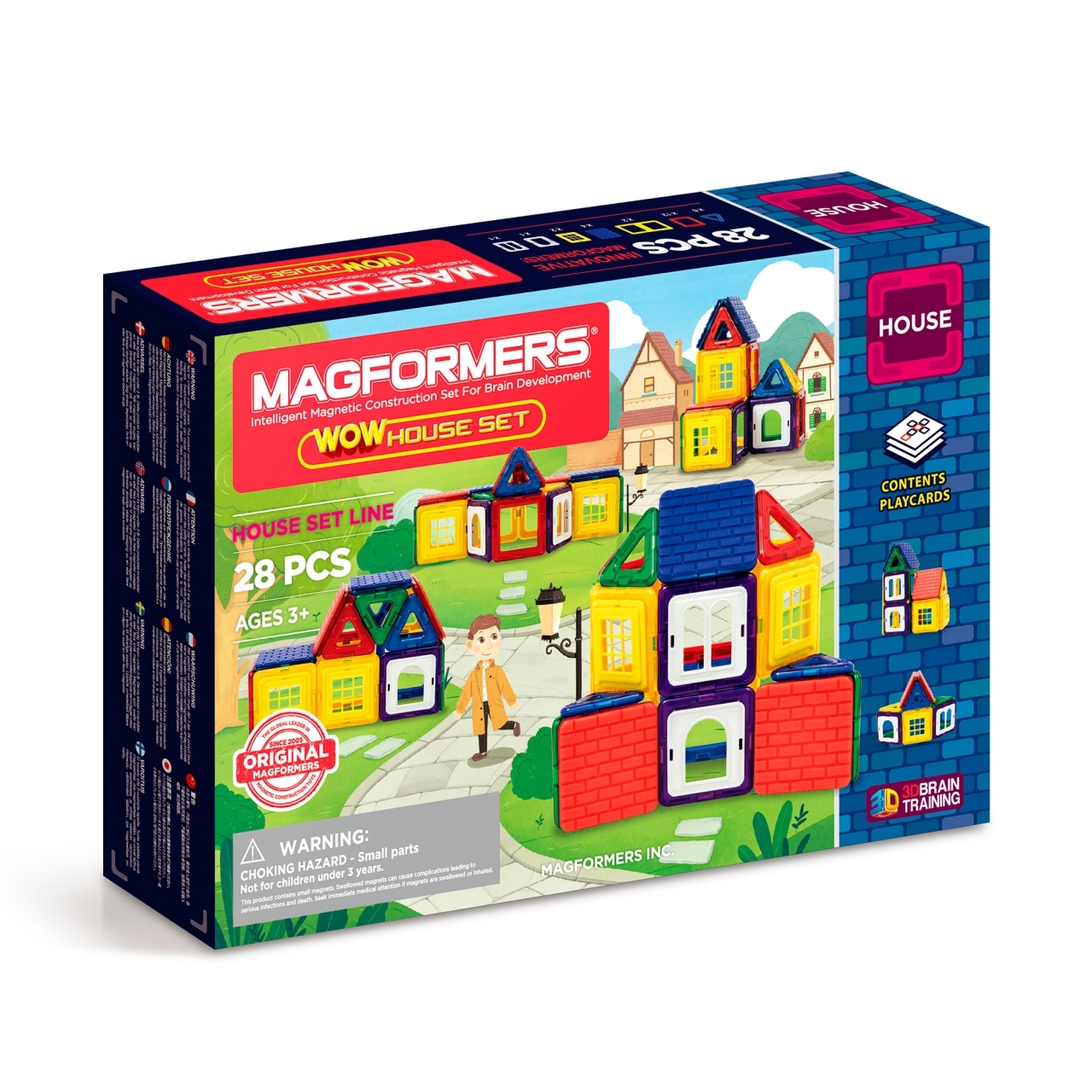 Магнитный конструктор MAGFORMERS WOW House set 28 деталей - фото 14