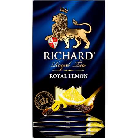 Чай черный Richard Royal Lemon со вкусом лимона 25 пакетиков