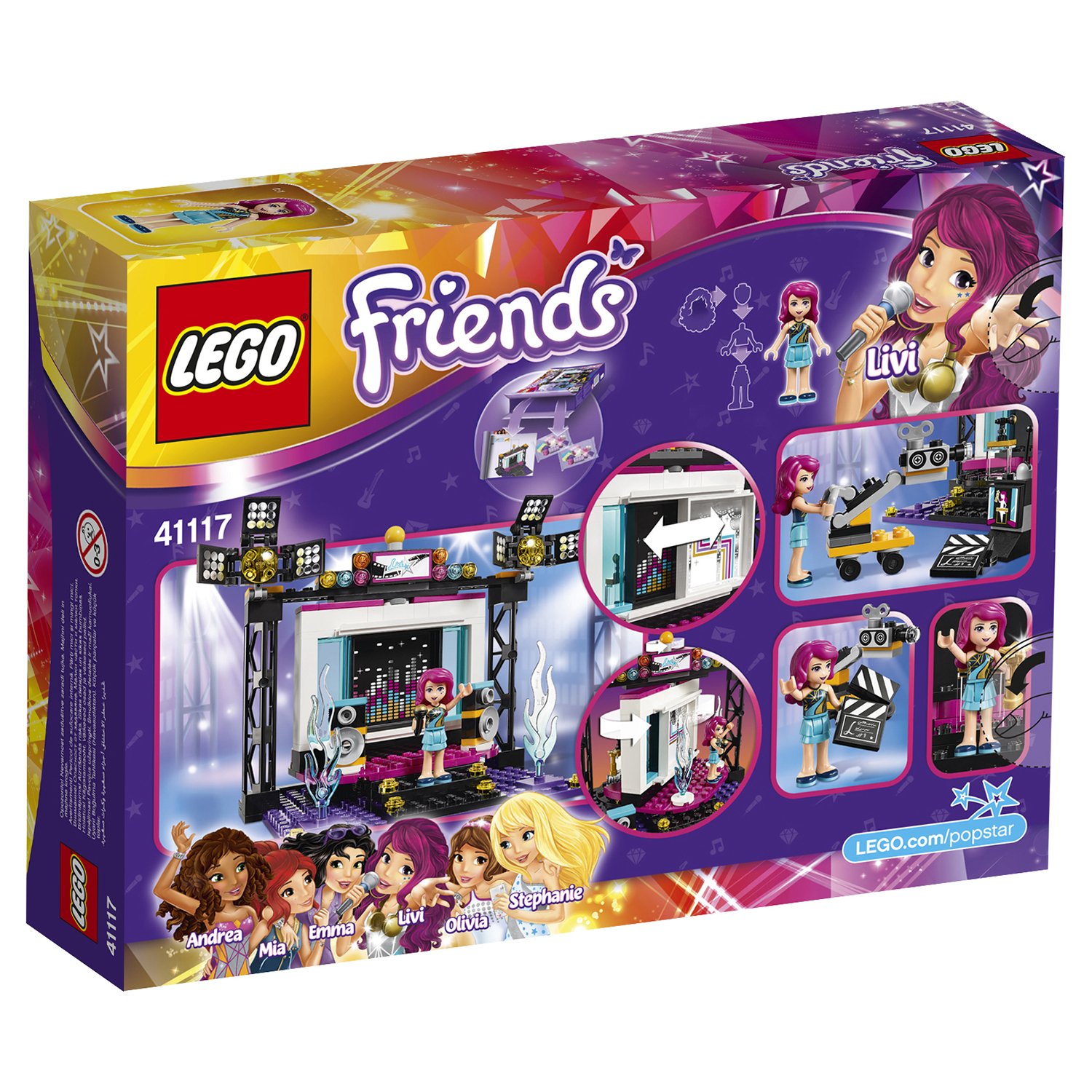 Конструктор LEGO Friends Поп-звезда: телестудия (41117) - фото 3