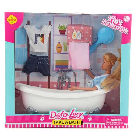 Кукла Veld Co Люси с ванной