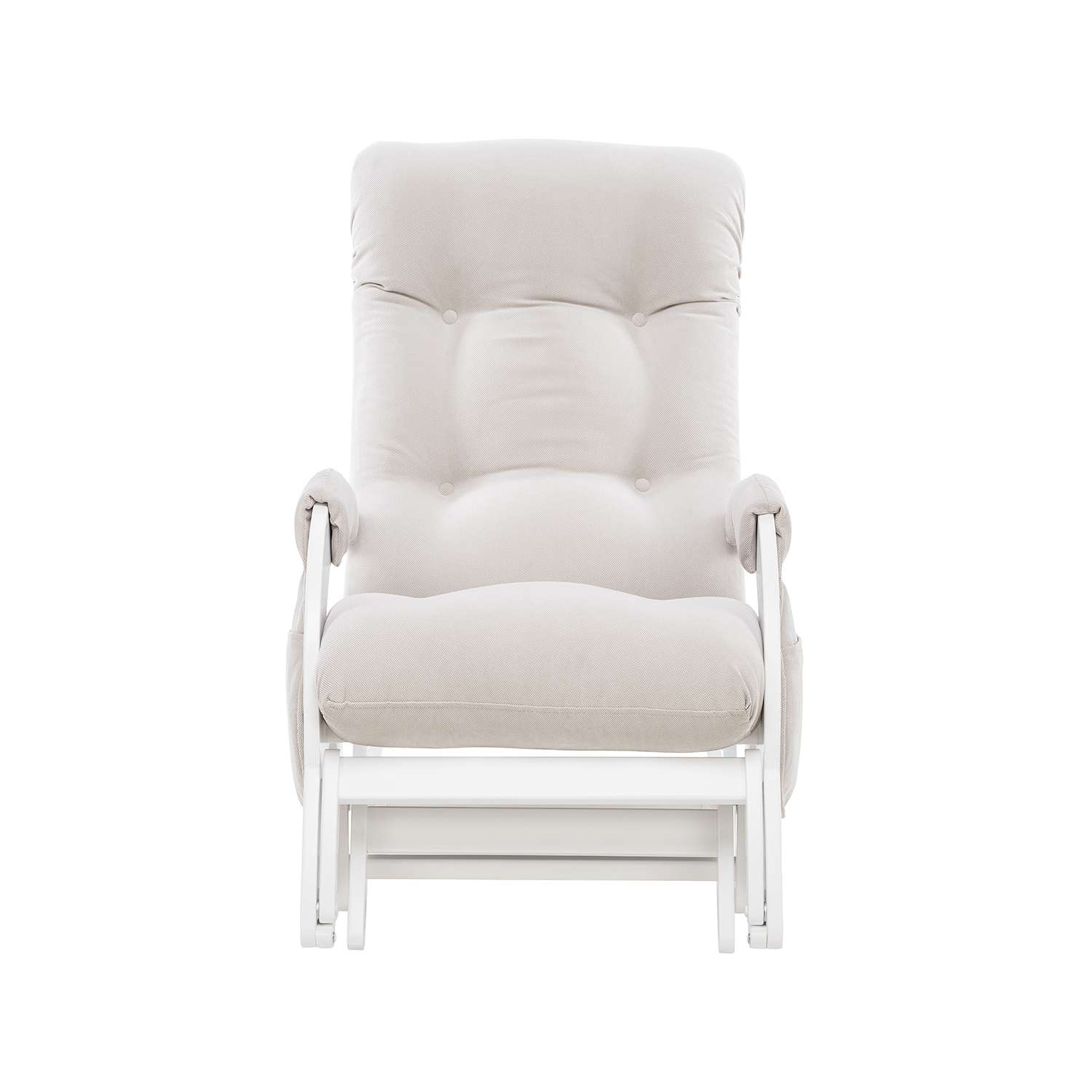 Кресло для кормления Milli Dream с карманами Молочный дуб ткань Verona Light Grey - фото 8