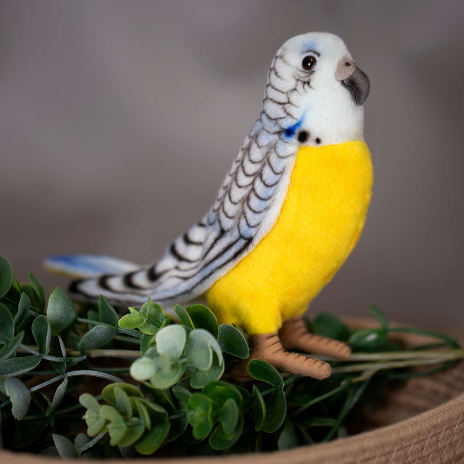 Реалистичная игрушка HANSA Попугай волнистый голубой 15 см - фото 15
