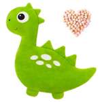 Игрушка Мякиши детская мягкая Динозавр грелка с вишнёвыми косточками для новорождённых от коликов