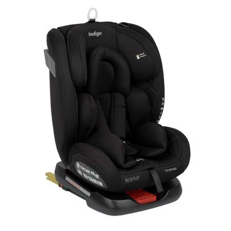 Автокресло Indigo Tourneo isofix группа 0+1+2+3 0-36 кг черный твил