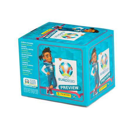 Бокс с наклейками Panini Euro 2020 Preview 36 пакетиков