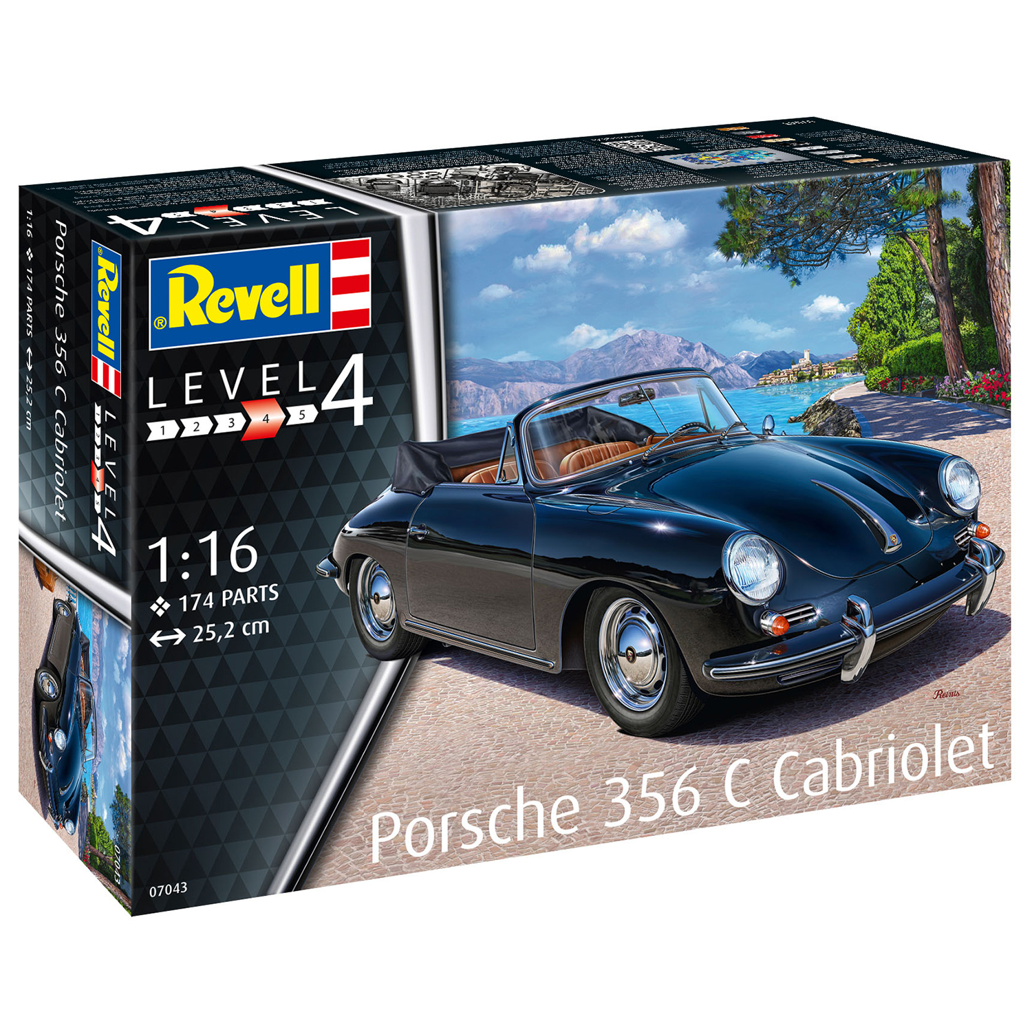 Модель для склейки Revell Porsche 356 Convertible 07043 - фото 4