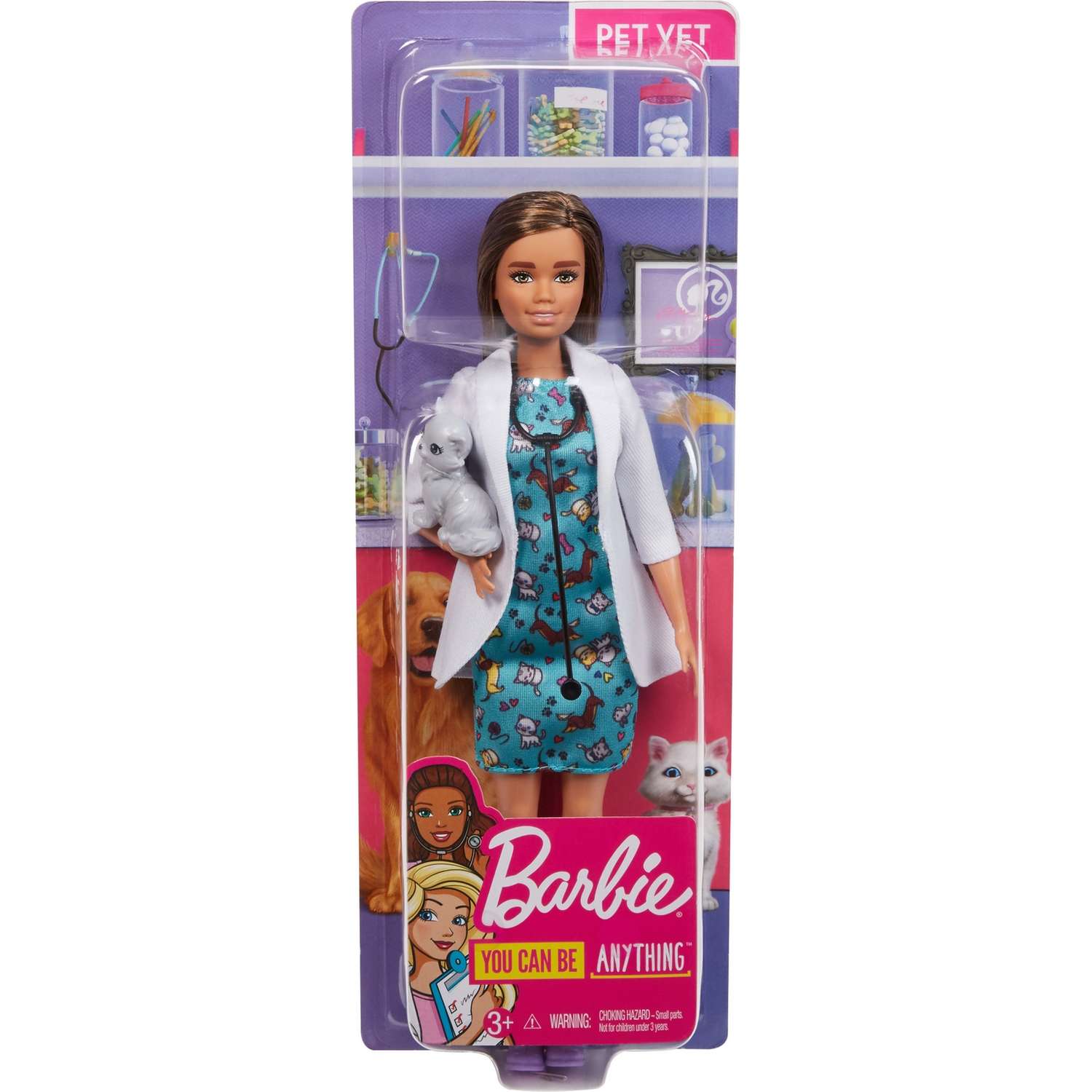Кукла Barbie Кем быть Ветеринар Брюнетка GJL63 DVF50 - фото 2