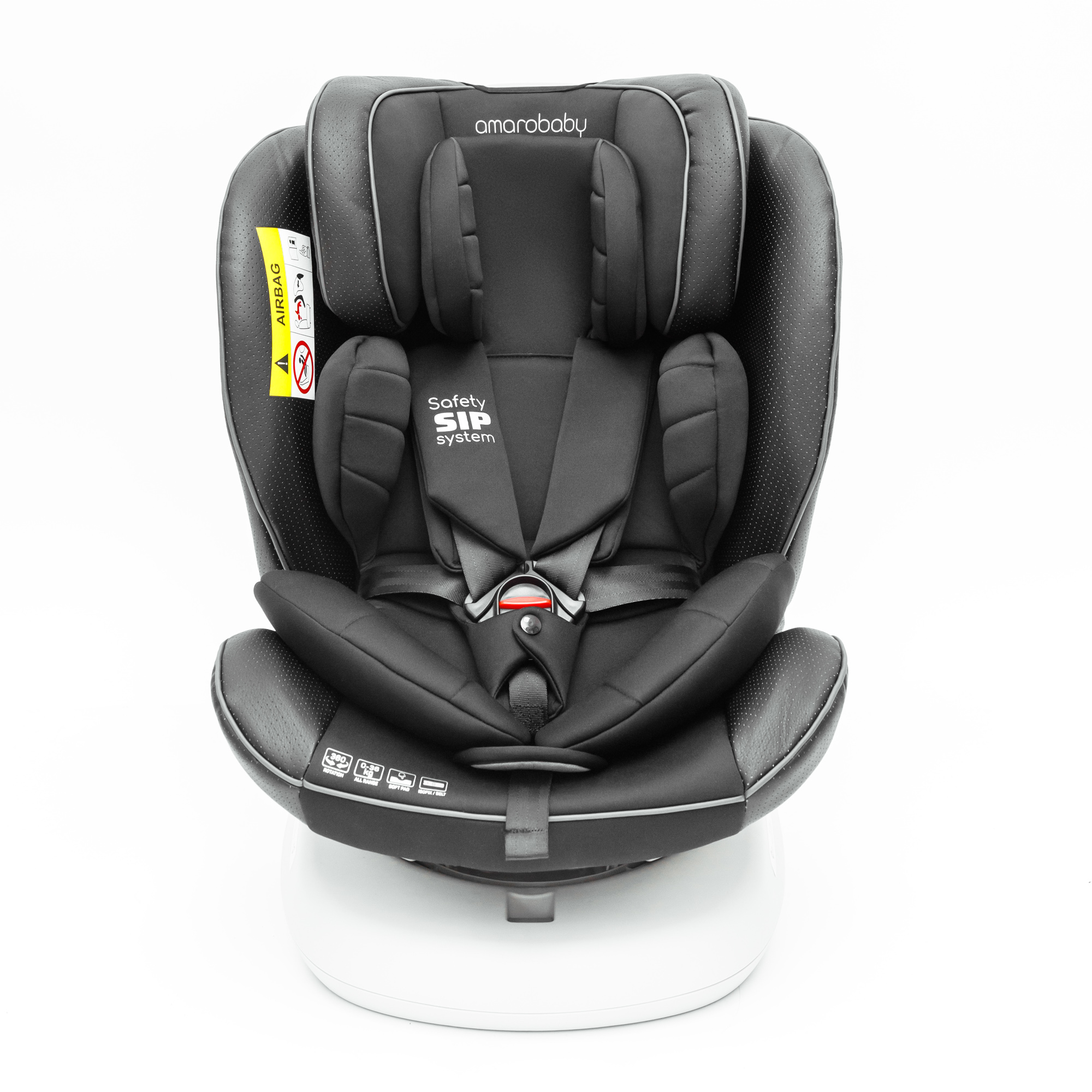 Автокресло Amarobaby Сhampion Isofix класс D группа 0+/1/2/3 Черный - фото 17