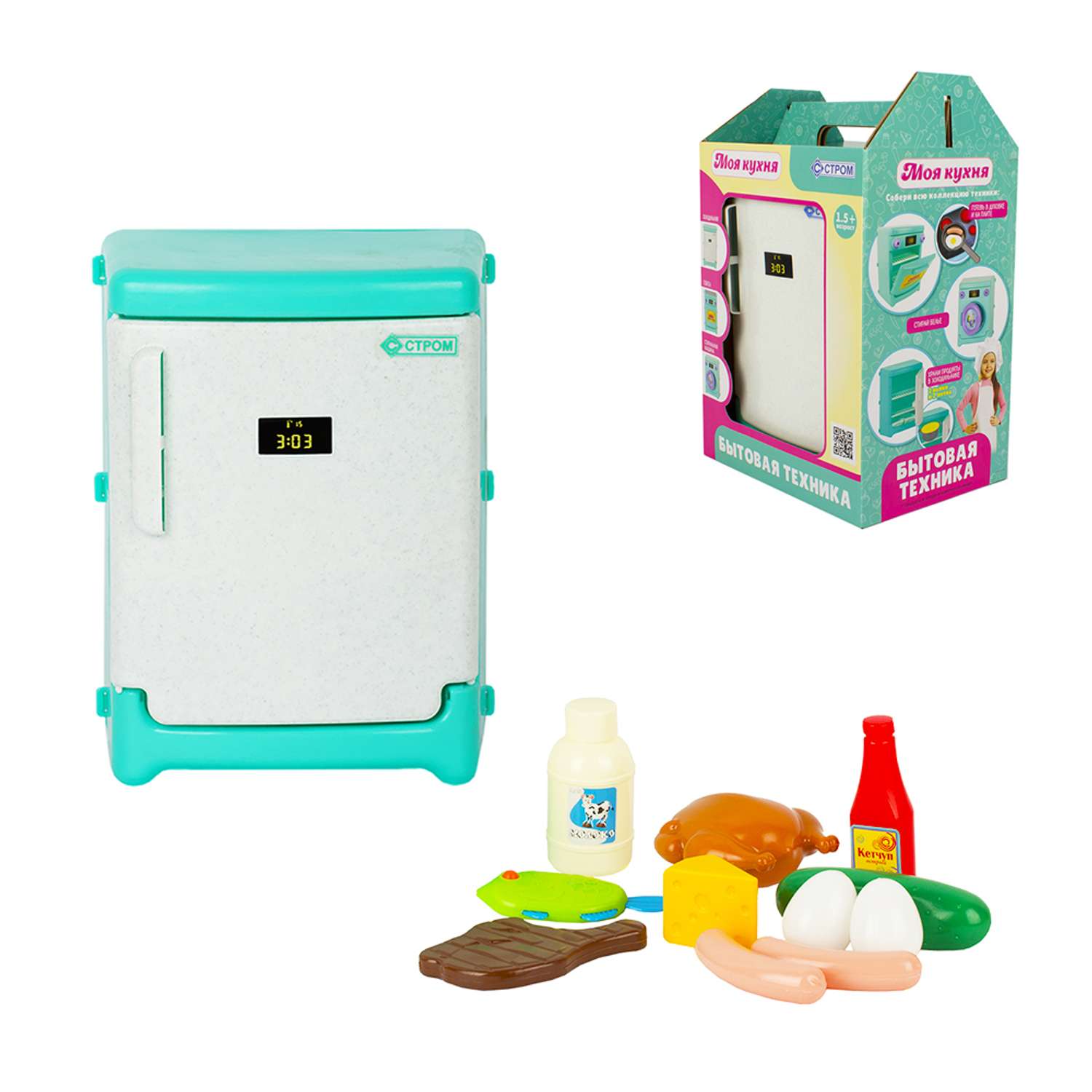 Игровой набор Стром Холодильник с продуктами - фото 1