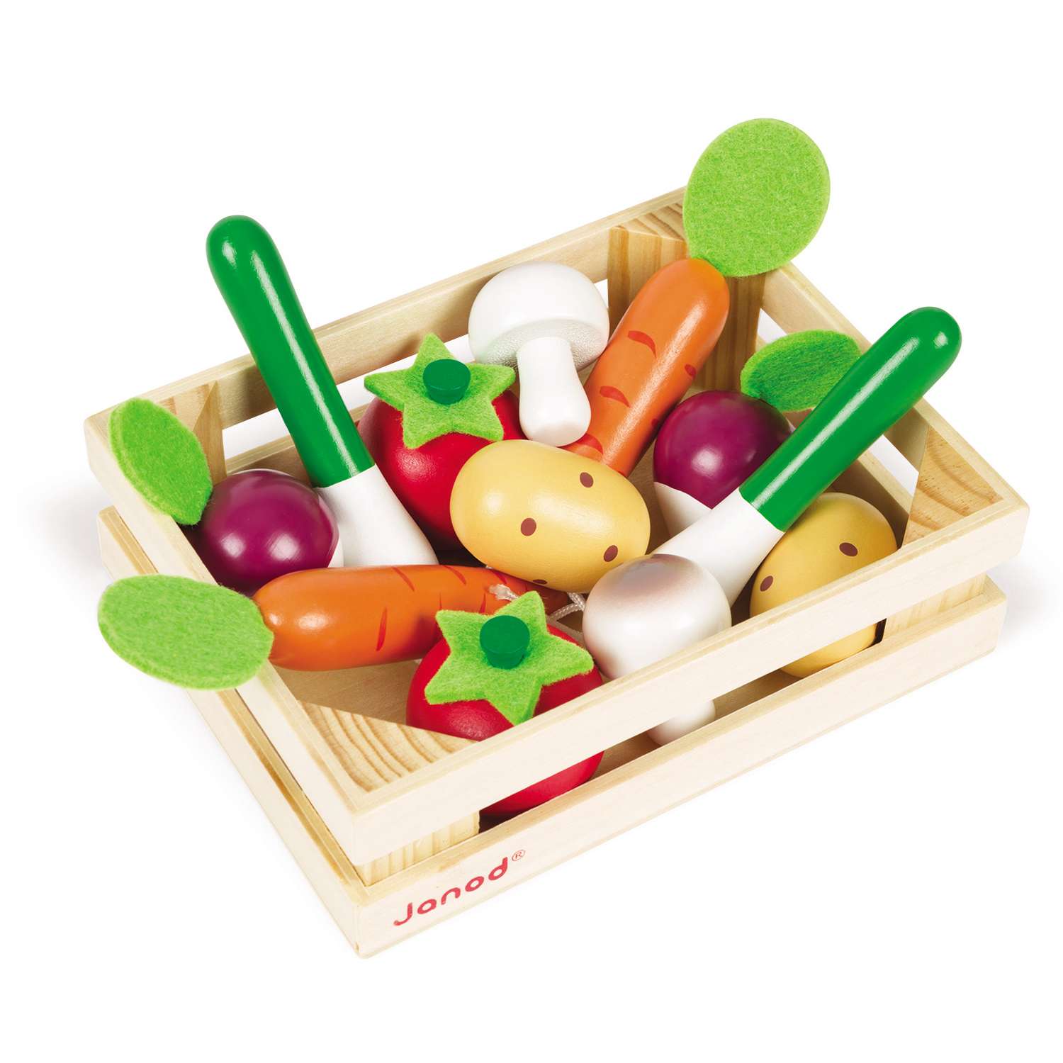 Набор овощей в ящике Janod 12 предметов - фото 1