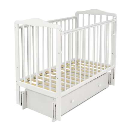 Детская кроватка Sweet Baby прямоугольная, универсальный маятник (белый)