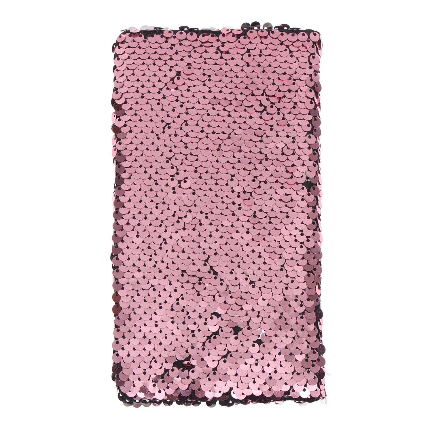 Записная книжка Sima-Land А6 80 листов линия Пайетки двухцветные розово-серебристые - фото 1