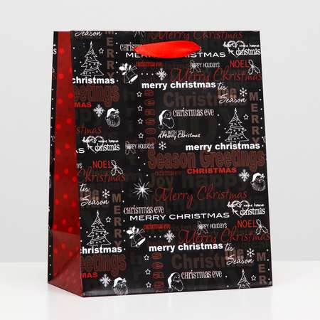 Пакет Sima-Land ламинированный «Happy holidays» 18×23×10