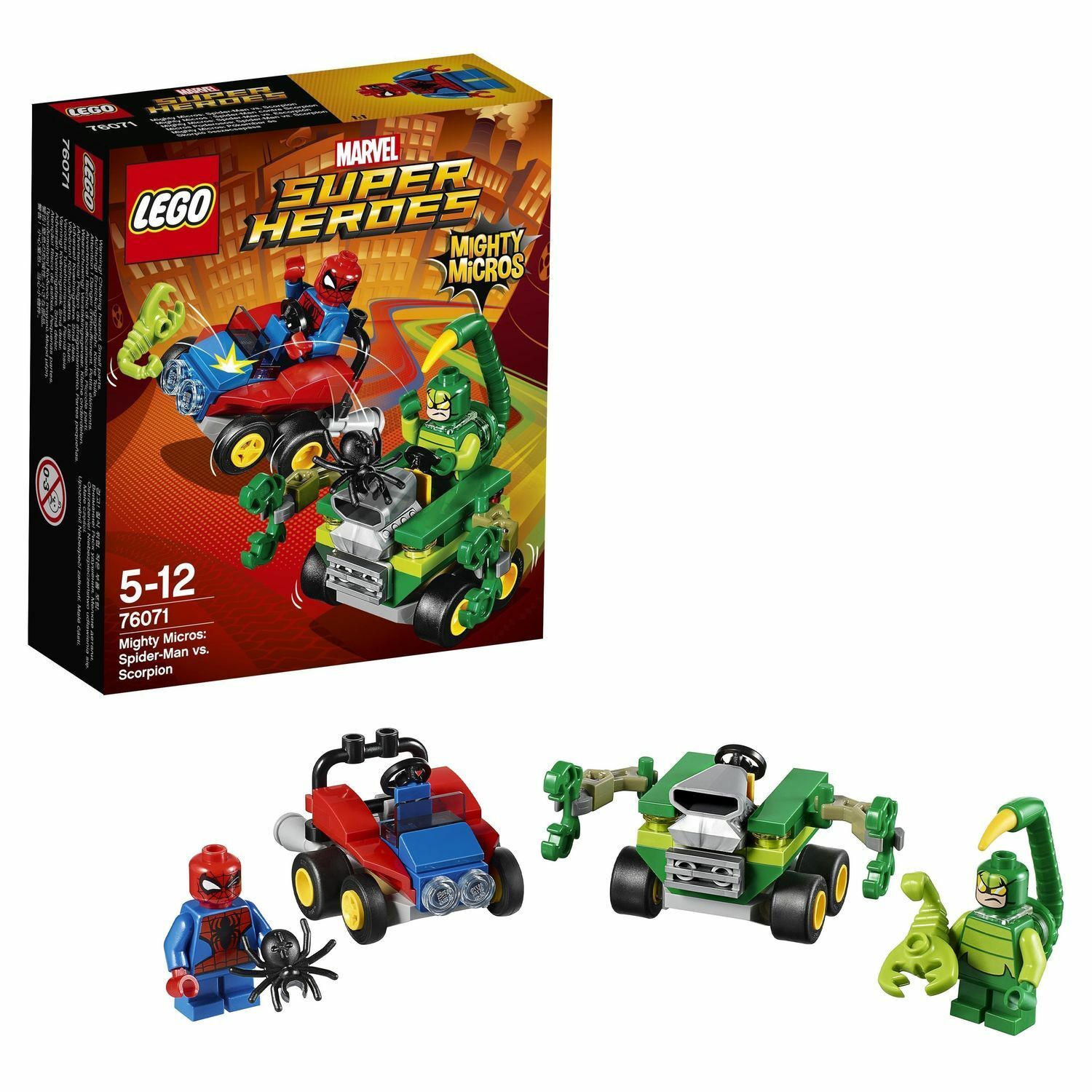 Конструктор LEGO Super Heroes Mighty Micros: Человек-паук против Скорпиона  (76071) купить по цене 799 ₽ в интернет-магазине Детский мир