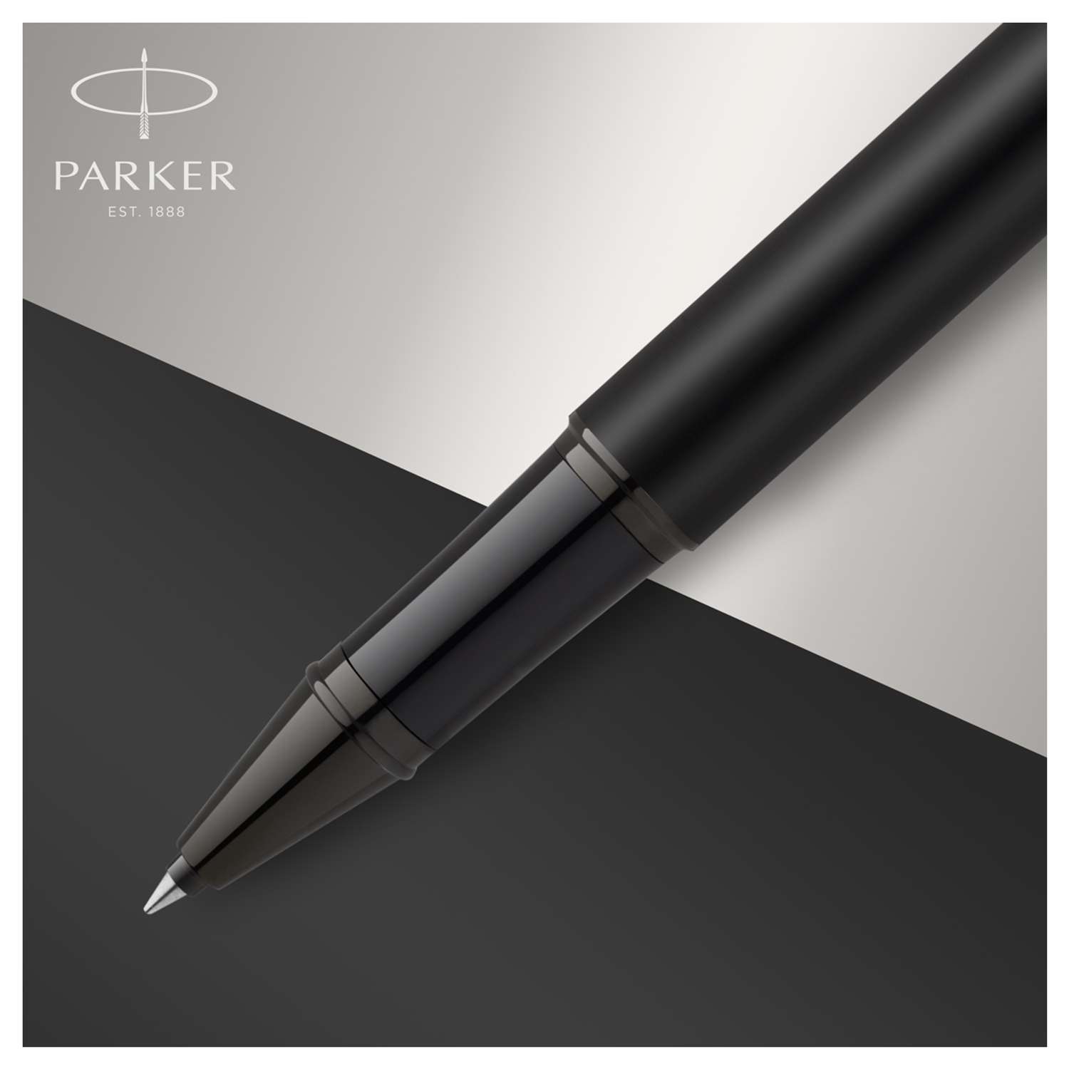 Ручка-роллер PARKER IM Achromatic Black черная подарочная упаковка - фото 6