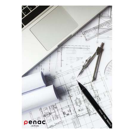 Карандаш механический PENAC The Pencil 0.9мм бордовый SA2005-02