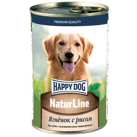 Корм для собак Happy Dog ягненок с рисом 410г